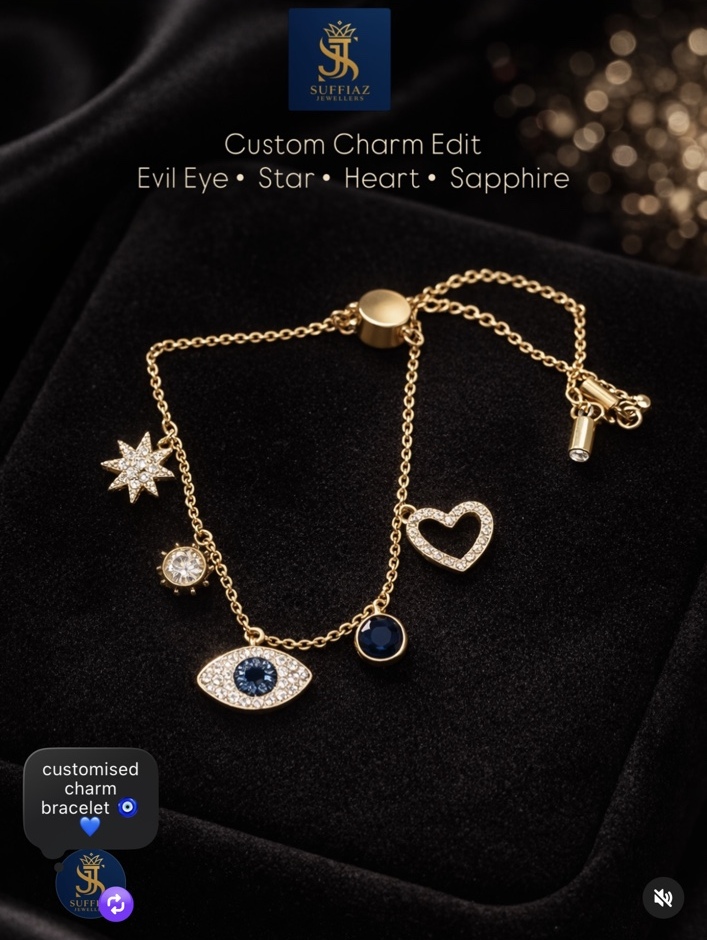 Sapphire Charm Bracelet